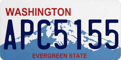 WA license plate APC5155