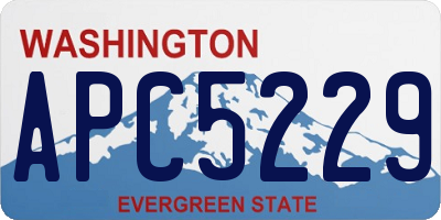 WA license plate APC5229