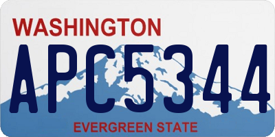 WA license plate APC5344