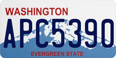 WA license plate APC5390