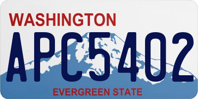 WA license plate APC5402