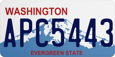 WA license plate APC5443