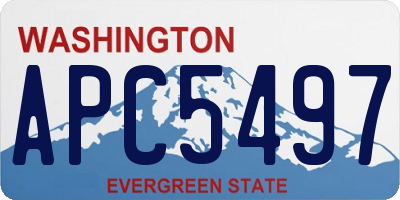 WA license plate APC5497