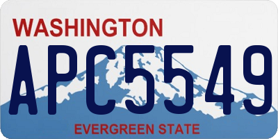WA license plate APC5549