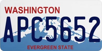 WA license plate APC5652