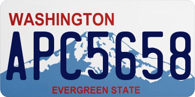 WA license plate APC5658