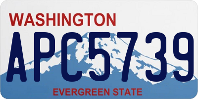 WA license plate APC5739