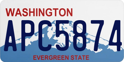 WA license plate APC5874