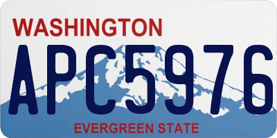 WA license plate APC5976