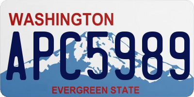 WA license plate APC5989
