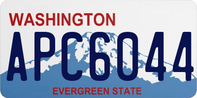 WA license plate APC6044