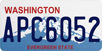WA license plate APC6052