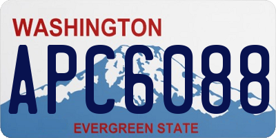 WA license plate APC6088