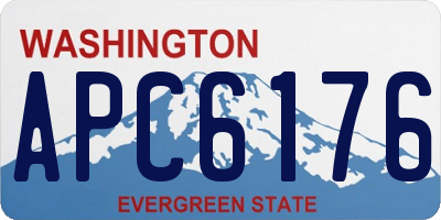 WA license plate APC6176