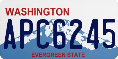 WA license plate APC6245