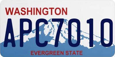WA license plate APC7010