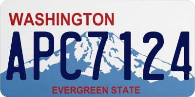 WA license plate APC7124