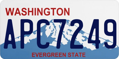 WA license plate APC7249
