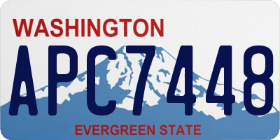 WA license plate APC7448