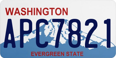 WA license plate APC7821