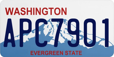 WA license plate APC7901