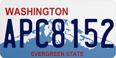 WA license plate APC8152