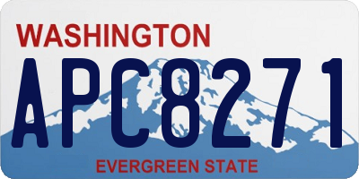 WA license plate APC8271