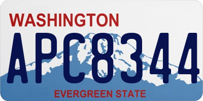 WA license plate APC8344