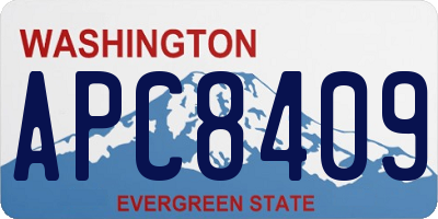 WA license plate APC8409
