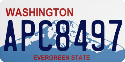 WA license plate APC8497