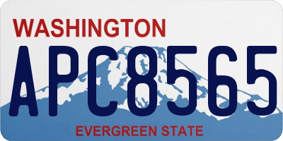 WA license plate APC8565