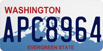 WA license plate APC8964