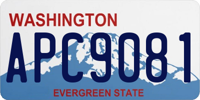 WA license plate APC9081