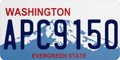 WA license plate APC9150
