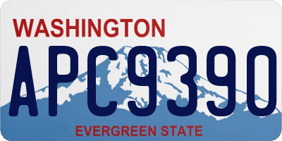 WA license plate APC9390