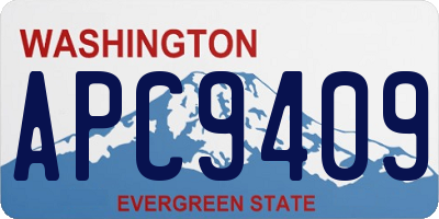 WA license plate APC9409