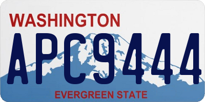 WA license plate APC9444