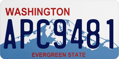 WA license plate APC9481