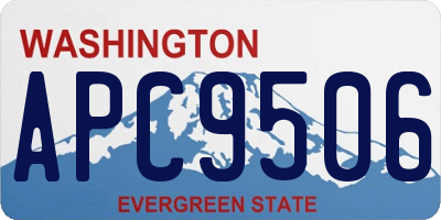 WA license plate APC9506