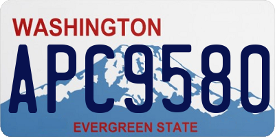 WA license plate APC9580
