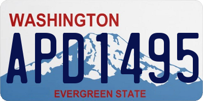 WA license plate APD1495