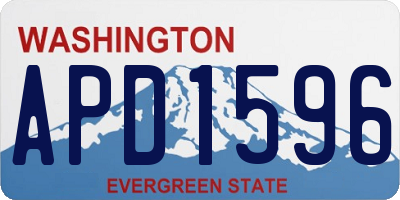 WA license plate APD1596