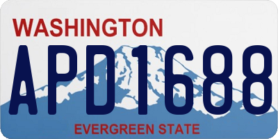WA license plate APD1688