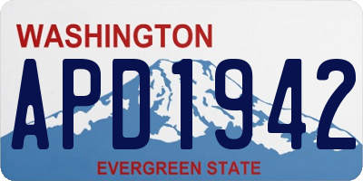 WA license plate APD1942