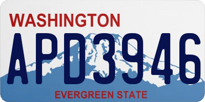 WA license plate APD3946