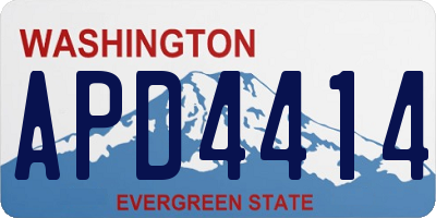 WA license plate APD4414