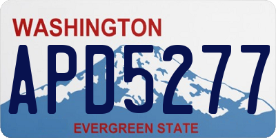 WA license plate APD5277