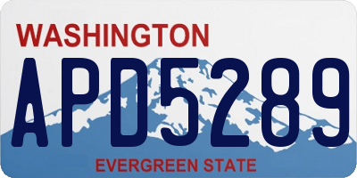 WA license plate APD5289