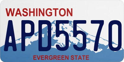 WA license plate APD5570