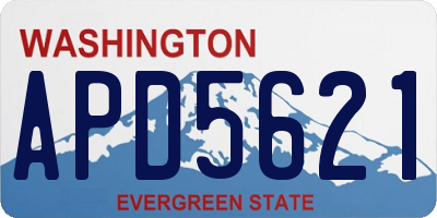 WA license plate APD5621